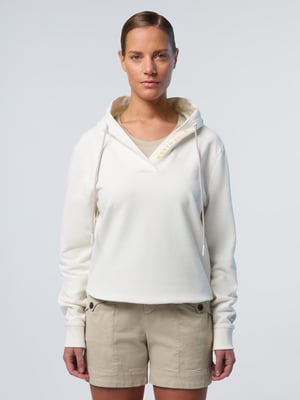 North Sails Hoodie V-hals met North Sails-print