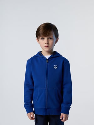 North Sails Hoodie Rits met logopatch