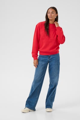 Sweatshirt KAlea Loose fit red