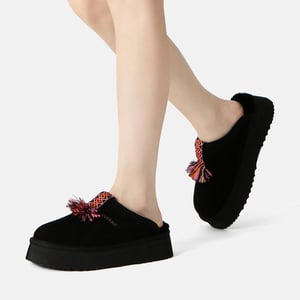 EVER AU Australië Dames Caspian Platform Schapenvacht Slippers