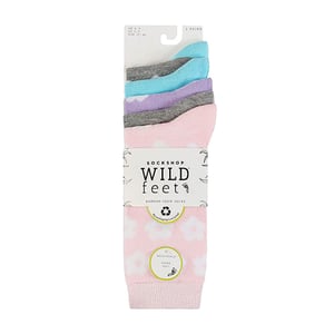 5-Pack Dames Jacquard Patroon Crew Sokken