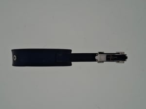 Saint Laurent Monogramarmband in Zwart Leer