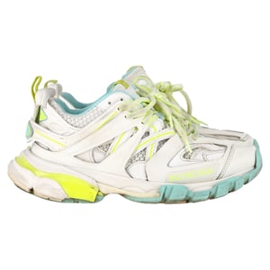 Balenciaga Track Sneakers in Wit en Neon Polyurethaan