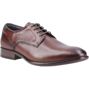 Pod Carl Leren Cognac Heren Veterschoenen