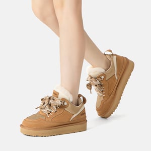 EVER AU Australië Dames Marmeren Veterschoenen Platform Boots