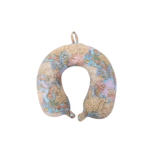 Mountain Warehouse Wereldkaart Memory Foam Reiskussen (Bruin)