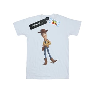 Disney Heren Toy Story 4 Sherrif Woody T-Shirt (Wit)