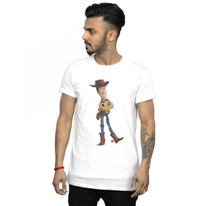 Disney Heren Toy Story 4 Sherrif Woody T-Shirt (Wit)