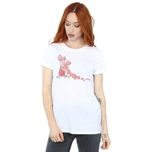 Disney Dames/Dames Winnie The Pooh Knorretje Hartenketting Katoenen Vriendje T-shirt (Wit)
