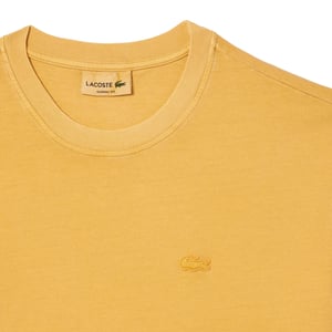 Lacoste Heren natuurlijk geverfd T-shirt (Oranje)