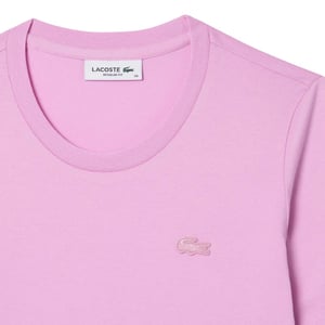 Lacoste Dames/Dames Katoen Zacht 3/4 Mouwen T-shirt (Roze)