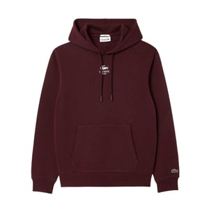 Lacoste Unisex Hoodie met rugprint voor volwassenen (Kastanjebruin Rood)