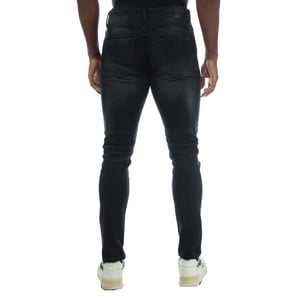 Duck and Cover Heren Overbug Tapered Jeans (Zwart)
