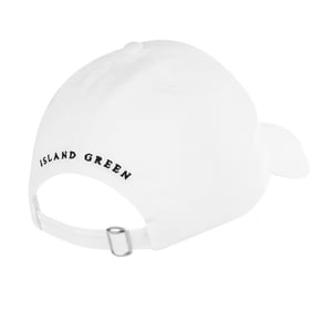Island Green Dames/Dames Diamante Logo Baseball Cap (Wit)