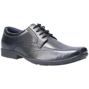 Pod Angus Leren Zwarte Schoenen Voor Jongens