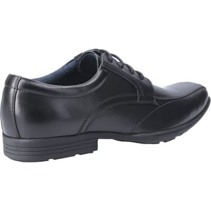Pod Angus Leren Zwarte Schoenen Voor Jongens