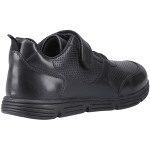 Hush Puppies Alfie Bungee Jnr Leren Zwarte Schoenen Voor Jongens