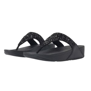 Fit Flop Dames/Dames Shimmer Foil Sandalen (Zwart)