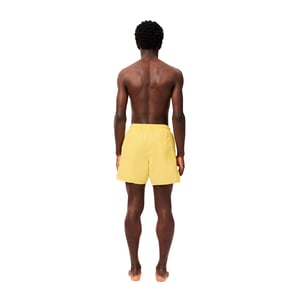 Lacoste Herenzwembroek gewassen halflang (Geel)
