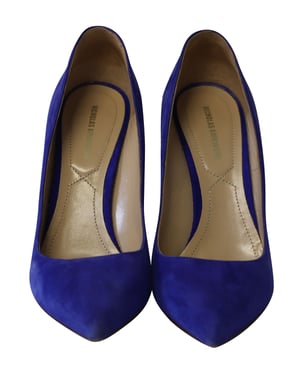 Nicholas Kirkwood Puntige Hakken in Blauwe Suède