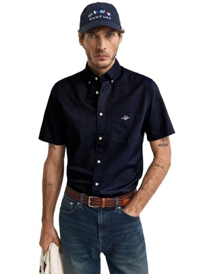 Gant Heren Regular Korte Mouw Oxford Overhemd