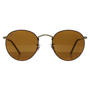 Ray-Ban Round Metal 3447 927533 mat havana op mat goudbruin zonnebril