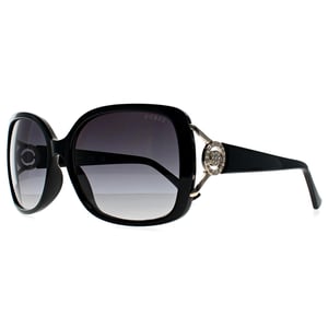 Guess GF6065 01B glanzend zwart grijs gradiÃ«nt zonnebril