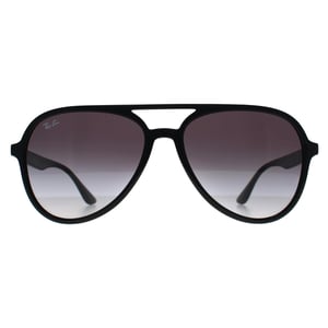 Ray-Ban RB4376 601/8G gepolijst zwart grijs gradiÃ«nt zonnebril