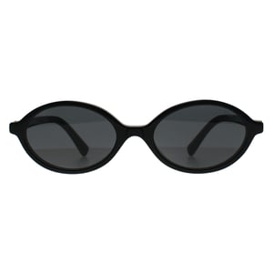 Miu Miu MU04ZS 1AB5S0 zwarte donkergrijze zonnebril