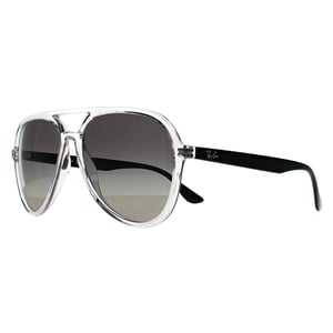Ray-Ban RB4376 647711 gepolijst transparant grijs gradiÃ«nt zonnebril