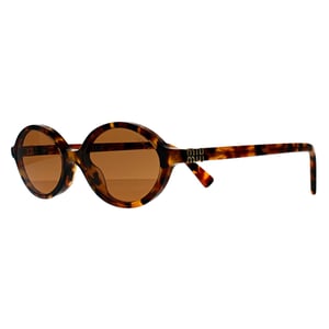 Miu Miu MU04ZS 19P2Z1 licht havana bruin zonnebril
