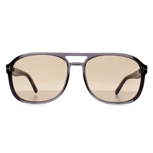 Tom Ford Rosco FT1022 20E grijs kristal licht naar donkerbruin fotochromische zonnebril