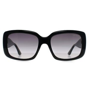 Guess GF6167 01B glanzend zwartgrijze zonnebril