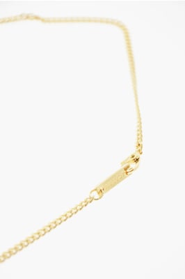 Gouden metalen ketting met aanstekerhouder in goud