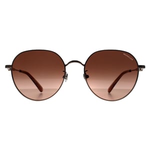 Moncler ML0236-K 34F glanzend licht bronsbruin gradiÃ«nt zonnebril