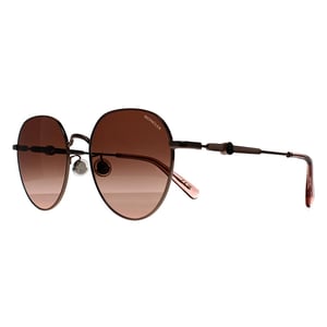 Moncler ML0236-K 34F glanzend licht bronsbruin gradiÃ«nt zonnebril