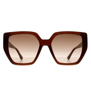 Guess GF6178 45B glanzende lichtbruine zonnebril met kleurverloop