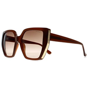 Guess GF6178 45B glanzende lichtbruine zonnebril met kleurverloop