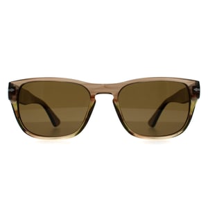 Persol PO3341S 120757 gestreept bruin groen bruin gepolariseerde zonnebril