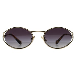 Miu Miu MU52YS ZVN5D1 messing goud donkerbruin zonnebril