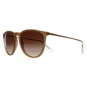 Ray-Ban RB4171 Erika 681413 gepolijst rubber beige gradiÃ«nt bruin zonnebril