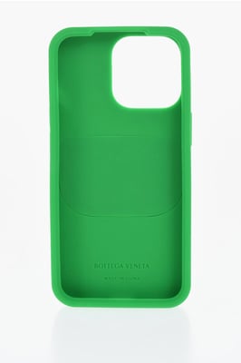 Gevlochten iPhone 13 Pro-hoes met Airpods-houder in groen
