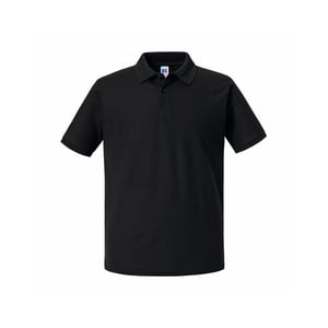 Russell Heren Authentiek Piqué Poloshirt (Zwart)