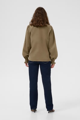 Blouse met lange mouwen CUrhaena Relaxed fit brown