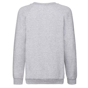 Fruit of the Loom Klassiek Raglan Sweatshirt voor kinderen/Kinderen (Heide Grijs)