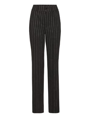 Pinstriped Straight Lady Trousers