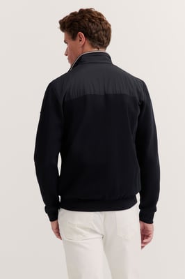 Bugatti Herren Sweatjack met rits en opstaande kraag