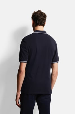 Bugatti Herren Poloshirt met contrasterende strepen