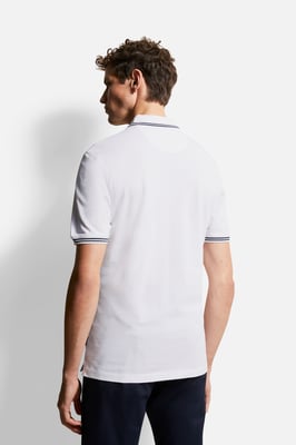 Bugatti Herren Poloshirt met contrasterende strepen