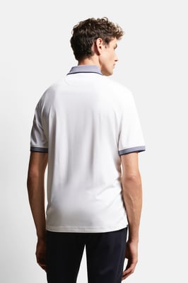 Bugatti Herren Poloshirt met contrasterende strepen